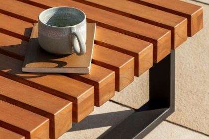 Gallery Direct Oad Slatted Outdoor Corner Sofa Set