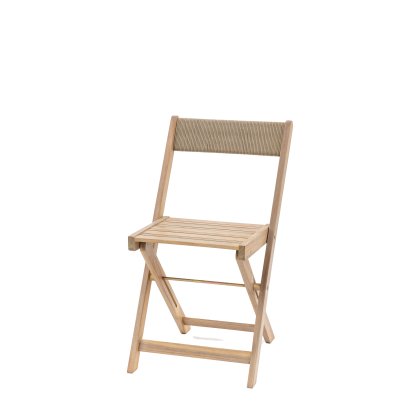 Gallery Direct Lindos Acacia Lindos Folding Chair Natural (Pair)