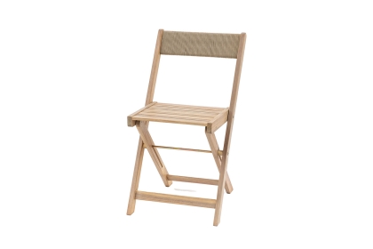 Gallery Direct Lindos Acacia Lindos Folding Chair Natural (Pair)
