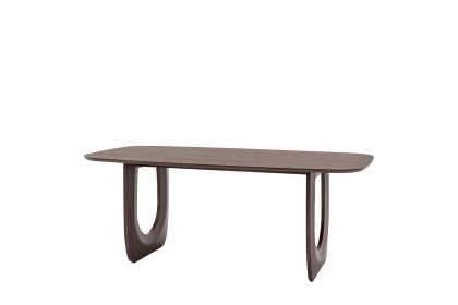 Gallery Direct Arc Walnut Mango Wood 200cm Dining Table