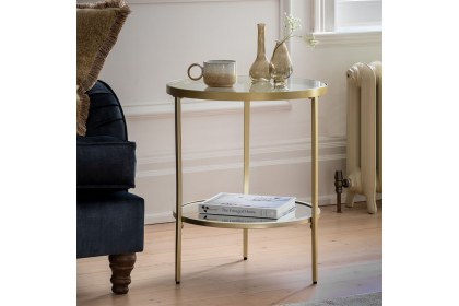 Gallery Direct Hudson Champagne Side Table