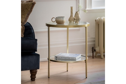 Gallery Direct Hudson Champagne Side Table