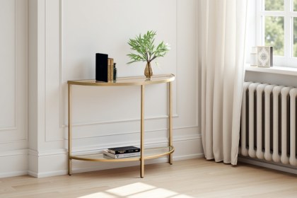 Gallery Direct Hudson Champagne Console Table