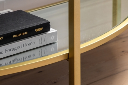 Gallery Direct Hudson Champagne Console Table