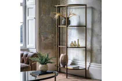 Gallery Direct Hudson Bronze Bookcase Display Unit