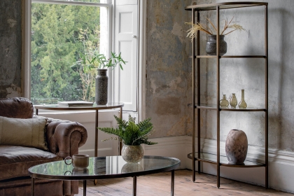 Gallery Direct Hudson Bronze Bookcase Display Unit