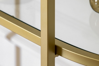 Gallery Direct Hudson Champagne Bookcase Display Unit