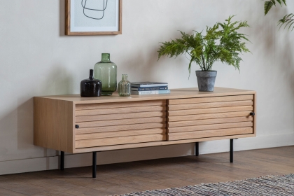 Gallery Direct Okayama Oak Media TV Unit