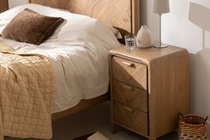 Atauro Reclaimed Wood Small Bedside Table