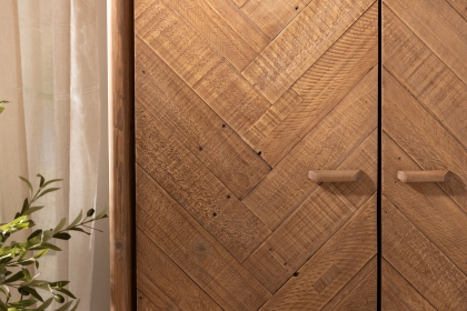 Atauro Reclaimed Wood Double Wardrobe