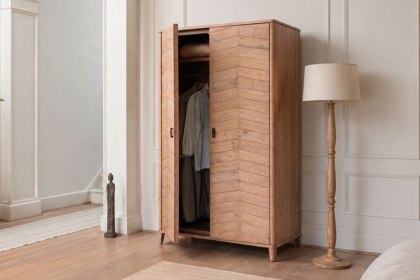 Jude Reclaimed Wood Double Wardrobe