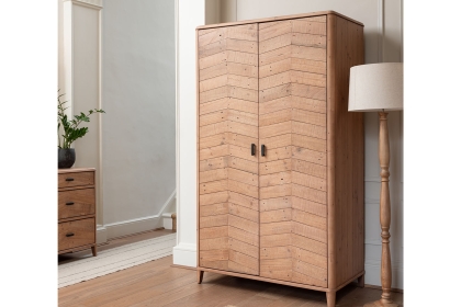Jude Reclaimed Wood Double Wardrobe