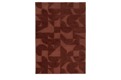 Gallery Direct Cortland Block Rug Nutmeg