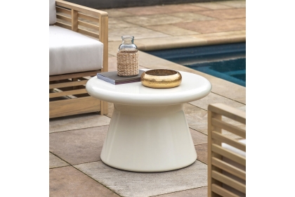 Gallery Direct Pavia Outdoor Cream Concrete Coffee Table