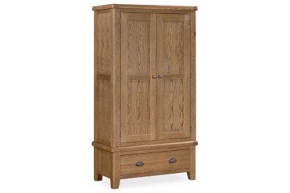 Tewkesbury Smoked Oak Double Wardrobe