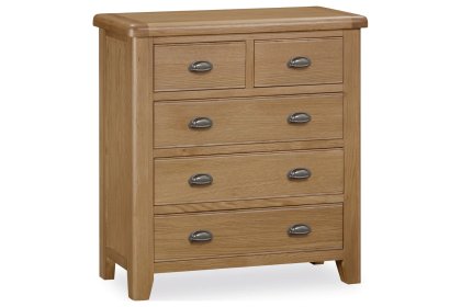 Tewkesbury Smoked Oak 5 Drawer Chest of Drawers