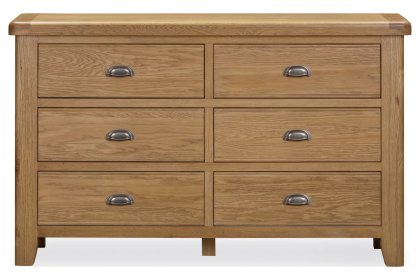 Tewkesbury Smoked Oak 6 Drawer Chest of Drawers