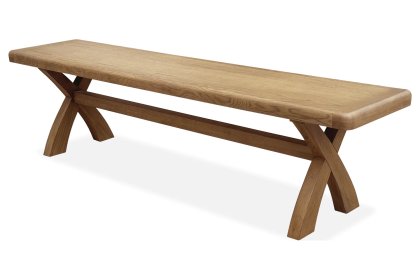 Tewkesbury Smoked Oak 200cm Dining Bench