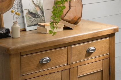 Tewkesbury Smoked Oak Narrow Sideboard