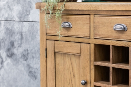 Tewkesbury Smoked Oak Wide Sideboard