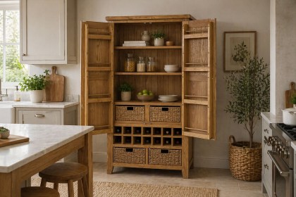 Tewkesbury Smoked Oak Kitchen Larder Unit