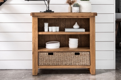 Tewkesbury Smoked Oak Small Bookcase