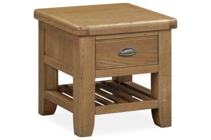 Tewkesbury Smoked Oak Lamp Table