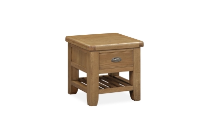 Tewkesbury Smoked Oak Lamp Table