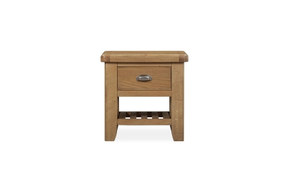 Tewkesbury Smoked Oak Lamp Table