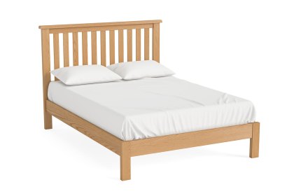 Salisbury Lite Oak Slatted Bed Frame
