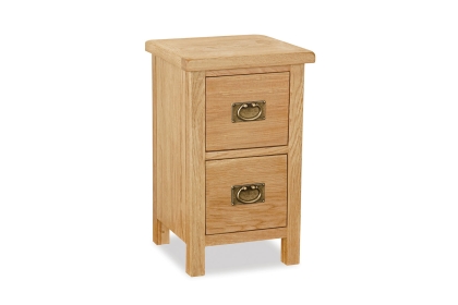 Salisbury Lite Oak Narrow Bedside Table