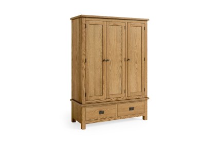 Salisbury Lite Oak Triple Wardrobe
