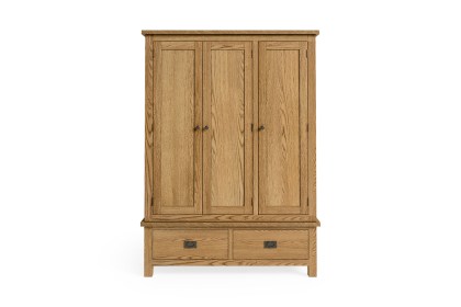 Salisbury Lite Oak Triple Wardrobe