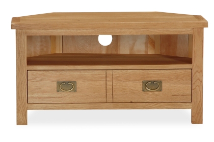Salisbury Lite Oak Corner Media TV Stand