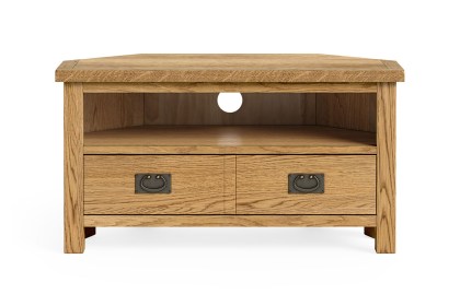Salisbury Lite Oak Corner Media TV Stand