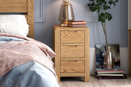 Bergen Solid Oak Bedside Table