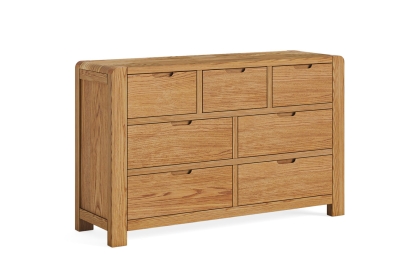Bergen Solid Oak 3 Over 4 Chest of Drawers