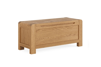 Bergen Solid Oak Blanket Box