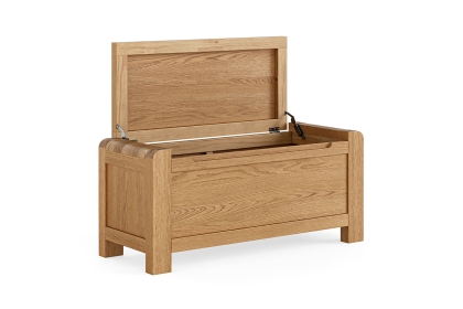 Bergen Solid Oak Blanket Box