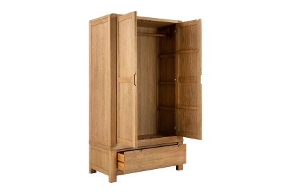 Bergen Solid Oak Gents Wardrobe Bergen Solid Oak Gents Wardrobe
