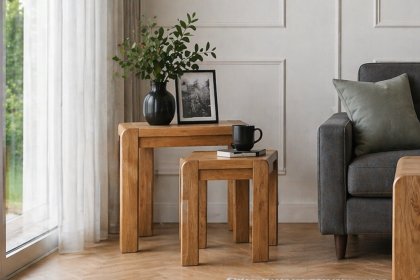 Bergen Solid Oak Nest of Tables