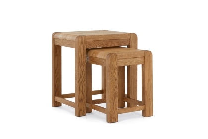Bergen Solid Oak Nest of Tables Bergen Solid Oak Nest of Tables