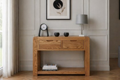 Bergen Oak Console Table