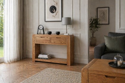 Bergen Oak Console Table