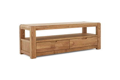 Bergen Solid Oak 140cm Large TV Unit
