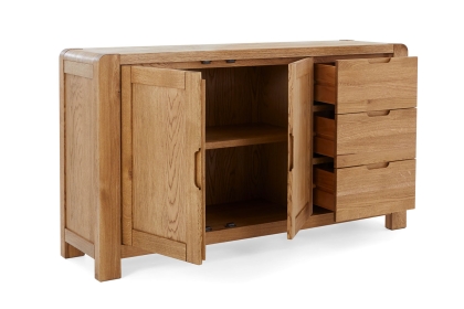 Bergen Solid Oak Large Sideboard