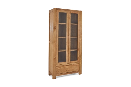 Bergen Solid Oak Display Cabinet Bergen Solid Oak Display Cabinet