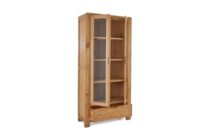 Bergen Solid Oak Display Cabinet Bergen Solid Oak Display Cabinet