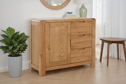 Bergen Solid Oak Small Sideboard Bergen Solid Oak Small Sideboard