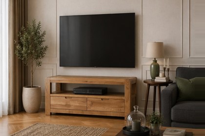 Bergen Oak 110cm Small TV Unit
